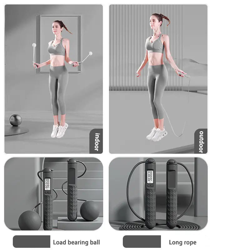 Weighted Jump Rope with Counter – Cardio Workout for Maintain Your Figure , Adults & Kids
