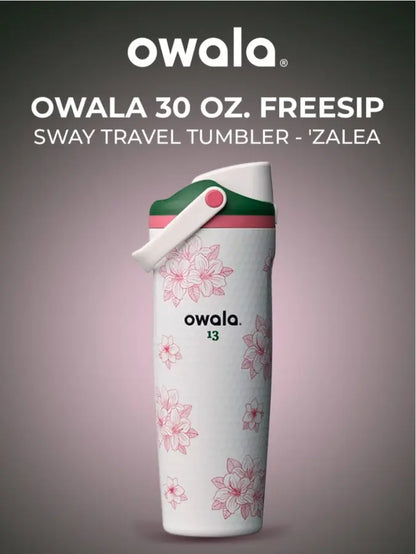 [NEW 2026] OWALA Freesip 30Oz “Azalea 13” Masters Edition – Limited Release Golf Water Bottle