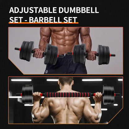 Summervibes 22Lb Adjustable-Dumbbells-Sets,Free Weights-Dumbbells Set of 2 Convertible to Barbell a Pair of Lightweight for Home Gym,Women and Men Equipment