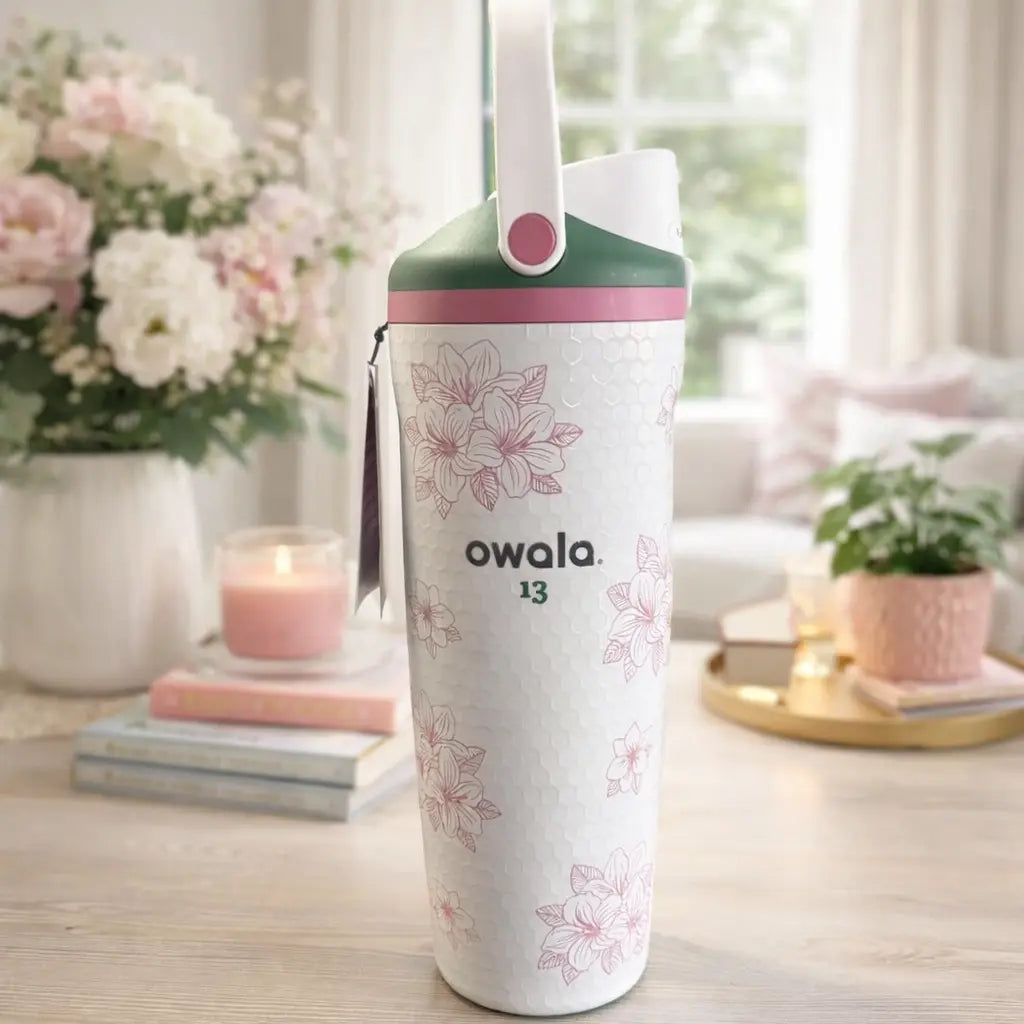 [NEW 2026] OWALA Freesip 30Oz “Azalea 13” Masters Edition – Limited Release Golf Water Bottle