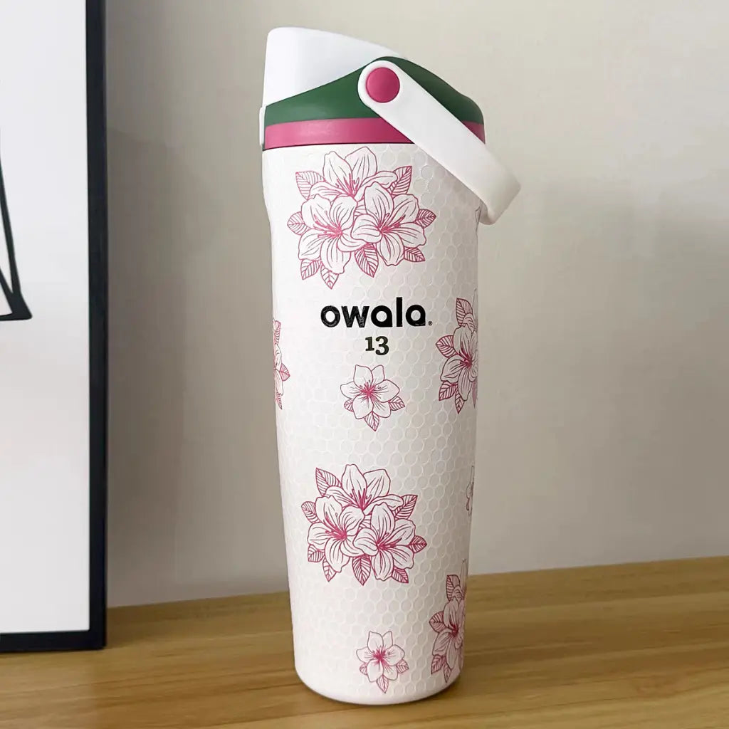 [NEW 2026] OWALA Freesip 30Oz “Azalea 13” Masters Edition – Limited Release Golf Water Bottle