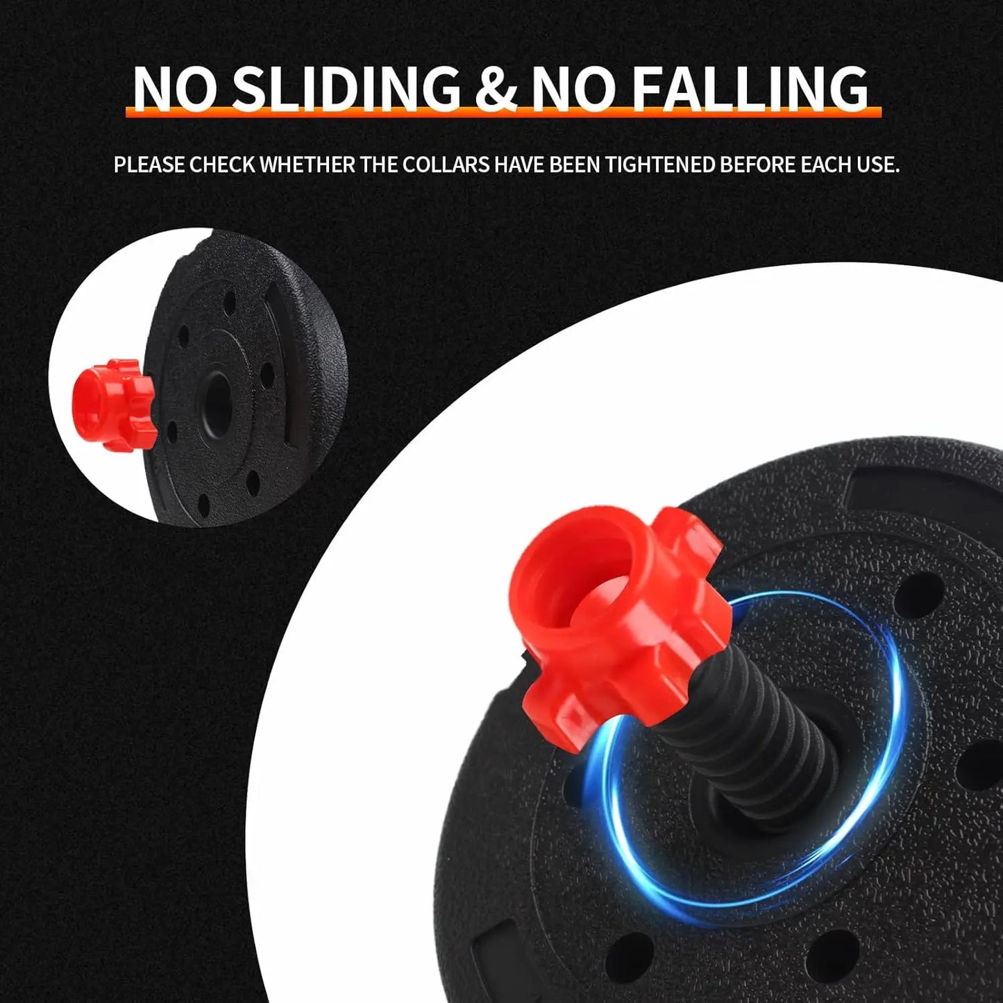 Summervibes 22Lb Adjustable-Dumbbells-Sets,Free Weights-Dumbbells Set of 2 Convertible to Barbell a Pair of Lightweight for Home Gym,Women and Men Equipment