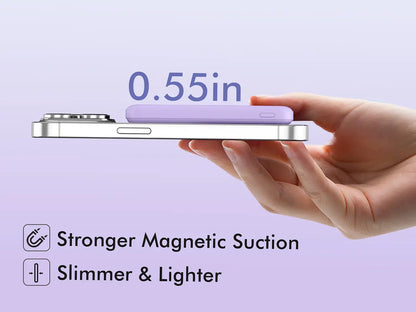 Power Bank Portable Charger Power Bank Power Bank Charger Magnetic Power Bank 5000Mah Magnetic Power Bank Magsafe Wireless Fast Charger for Iphone 12–17 Pro/Pro Max, Compact Portable Battery Pack Lithium Ion Travel Essential