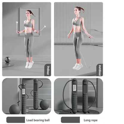 Weighted Jump Rope with Counter – Cardio Workout for Maintain Your Figure , Adults & Kids